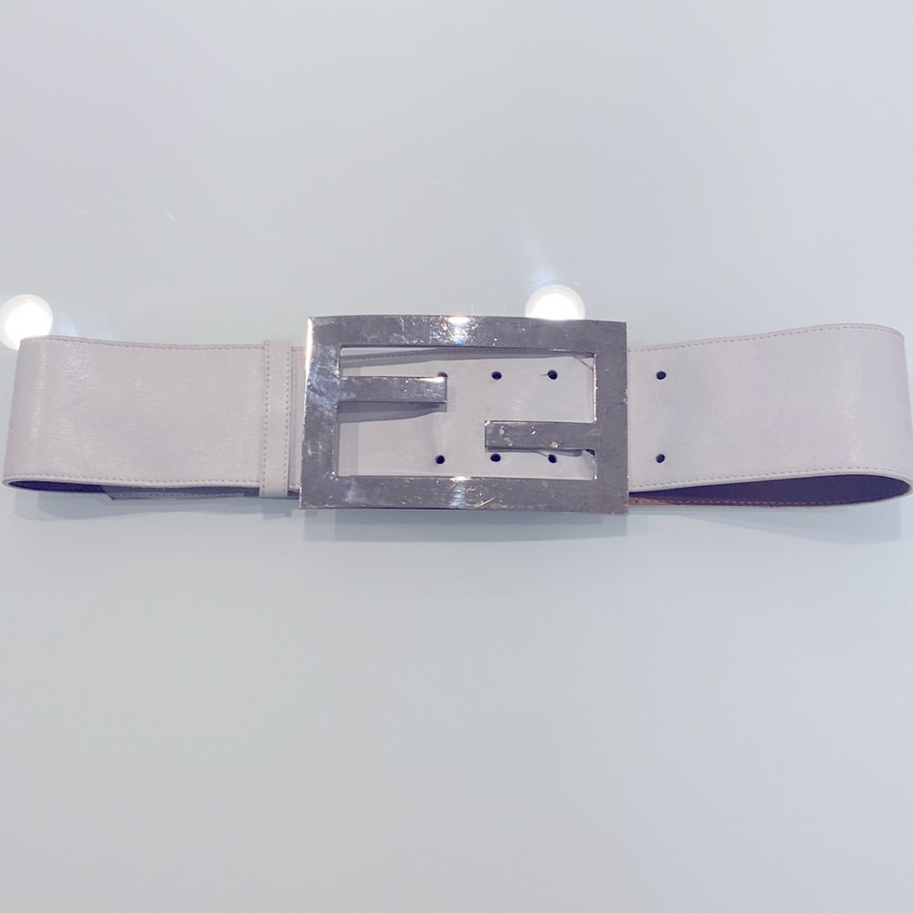 - Oversized Fendi Runway Belt (6” x 4” buckle)